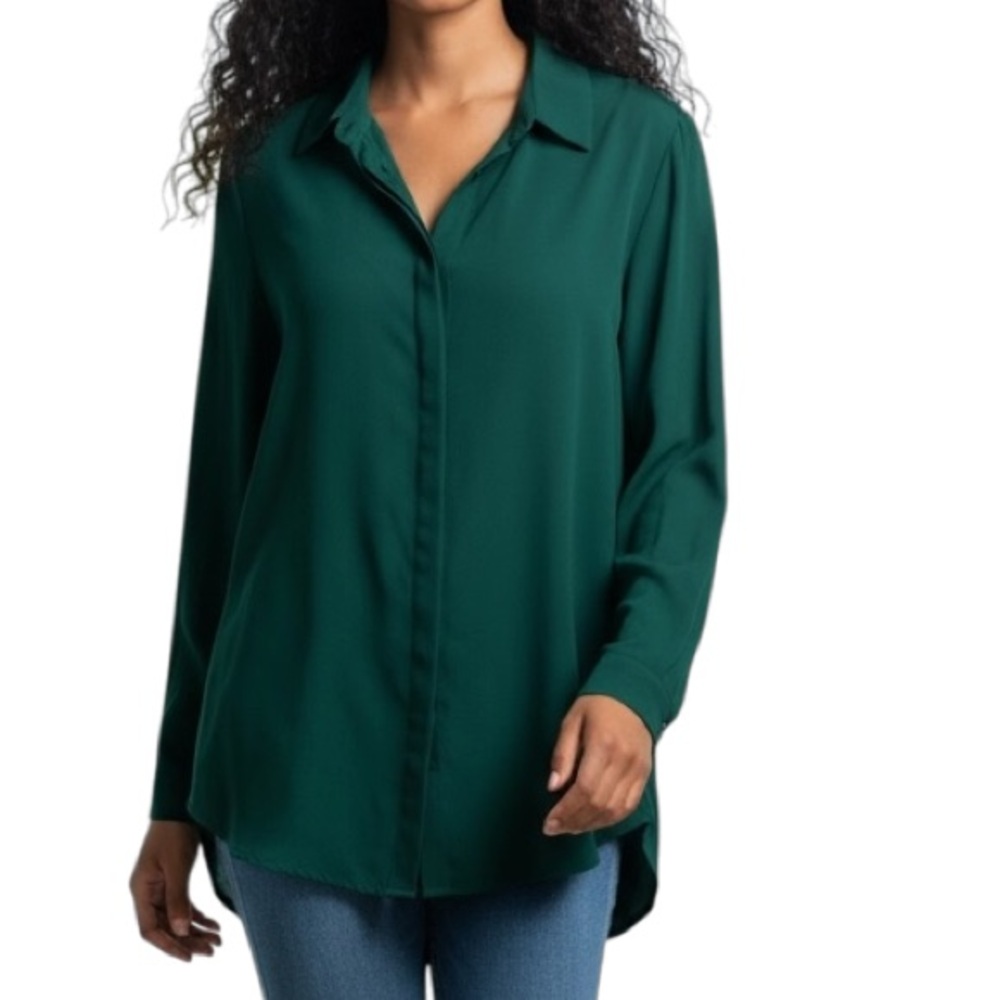 Penningtons Green Button Down Shirt